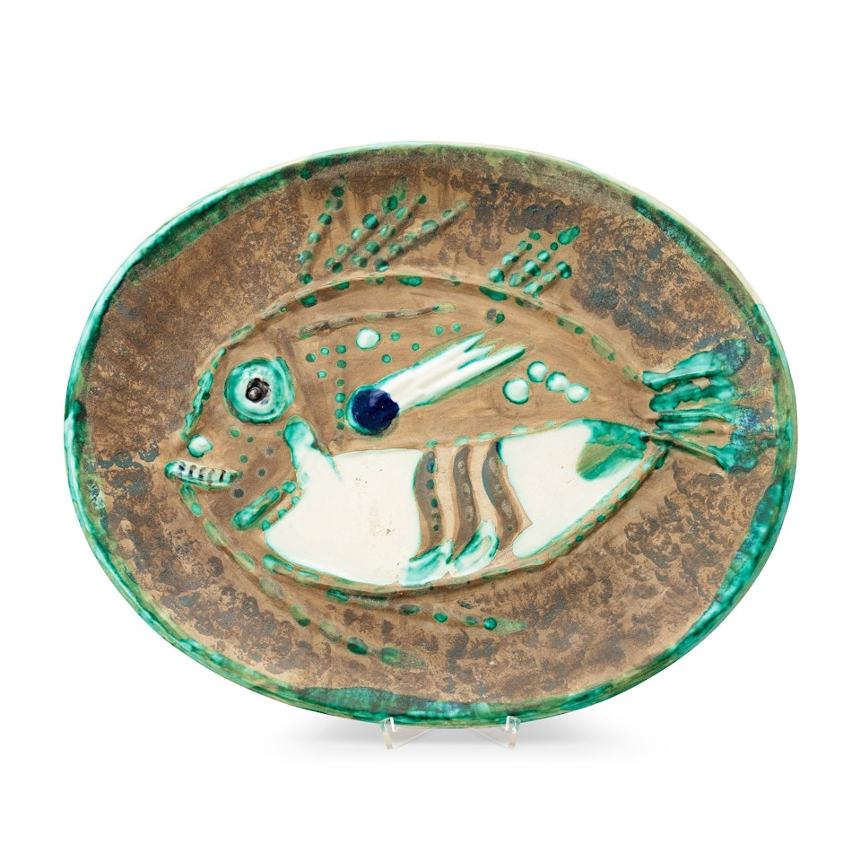 A Pablo Picasso "Poisson chiné" faience dish by Pablo Picasso