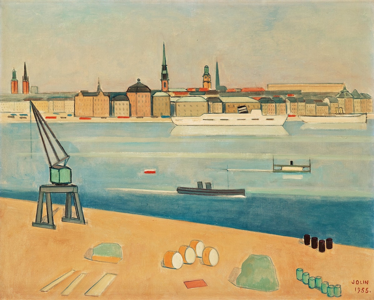 "Stockholm, utsikt mot Skeppsbron" by Einar Jolin