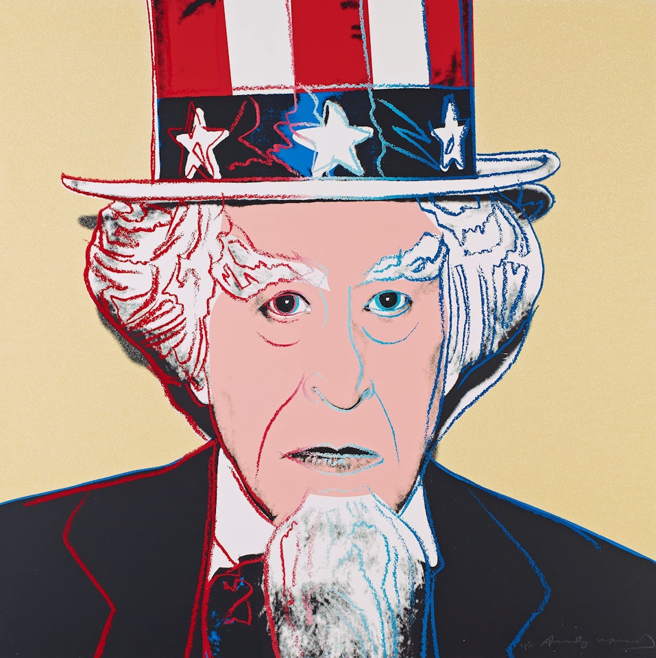 "Uncle Sam", from: "Myths" by Andy Warhol