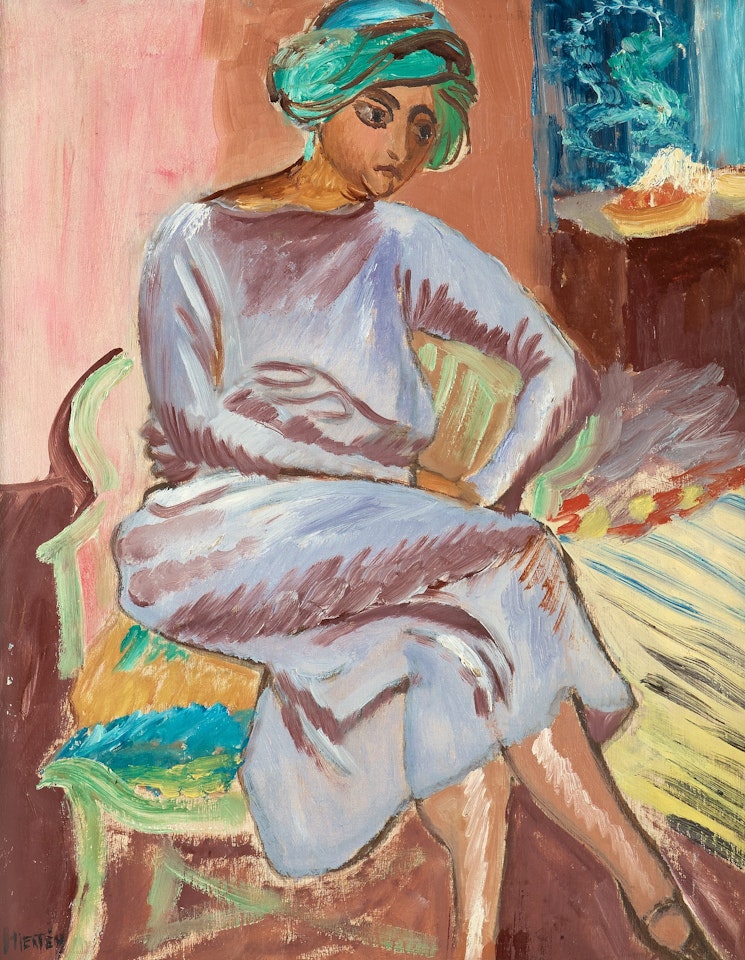 "Mulattskan med turban" by Sigrid Hjertén