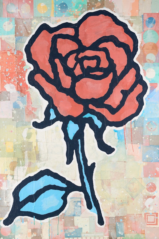 "Red Rose" by Donald Baechler