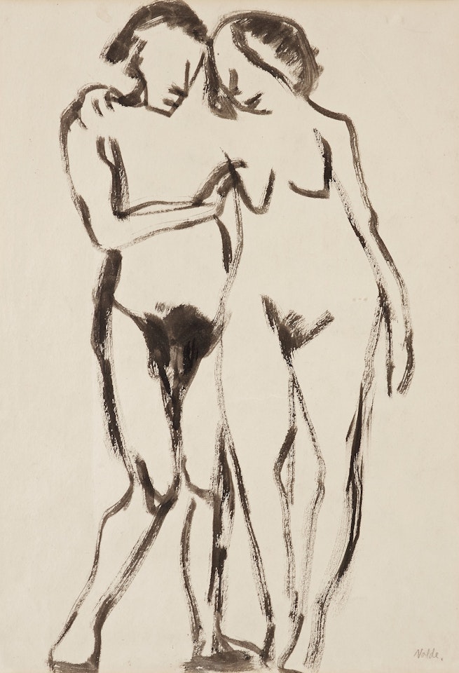 Nude figures by Emil Nolde