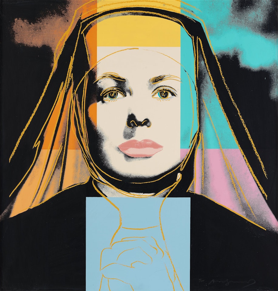 "The Nun", from; "Three portraits of Ingrid Bergman". by Andy Warhol