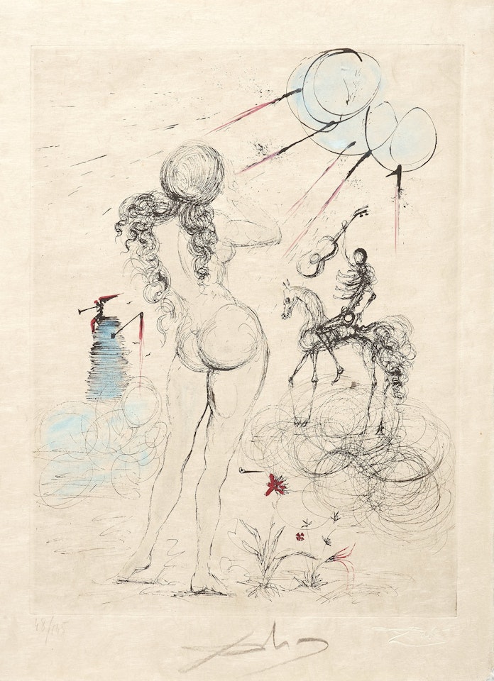 "Poèmes secrets d"Apollinaire" by Salvador Dali