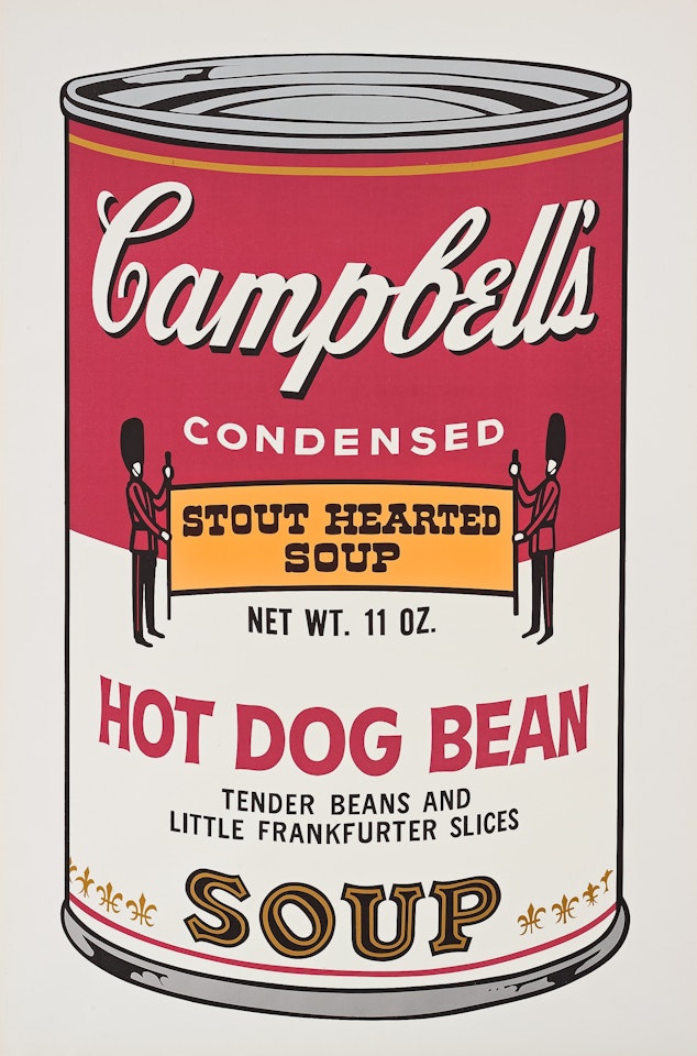 "Hot Dog Bean" from "Campbell"s Soup II" by Andy Warhol