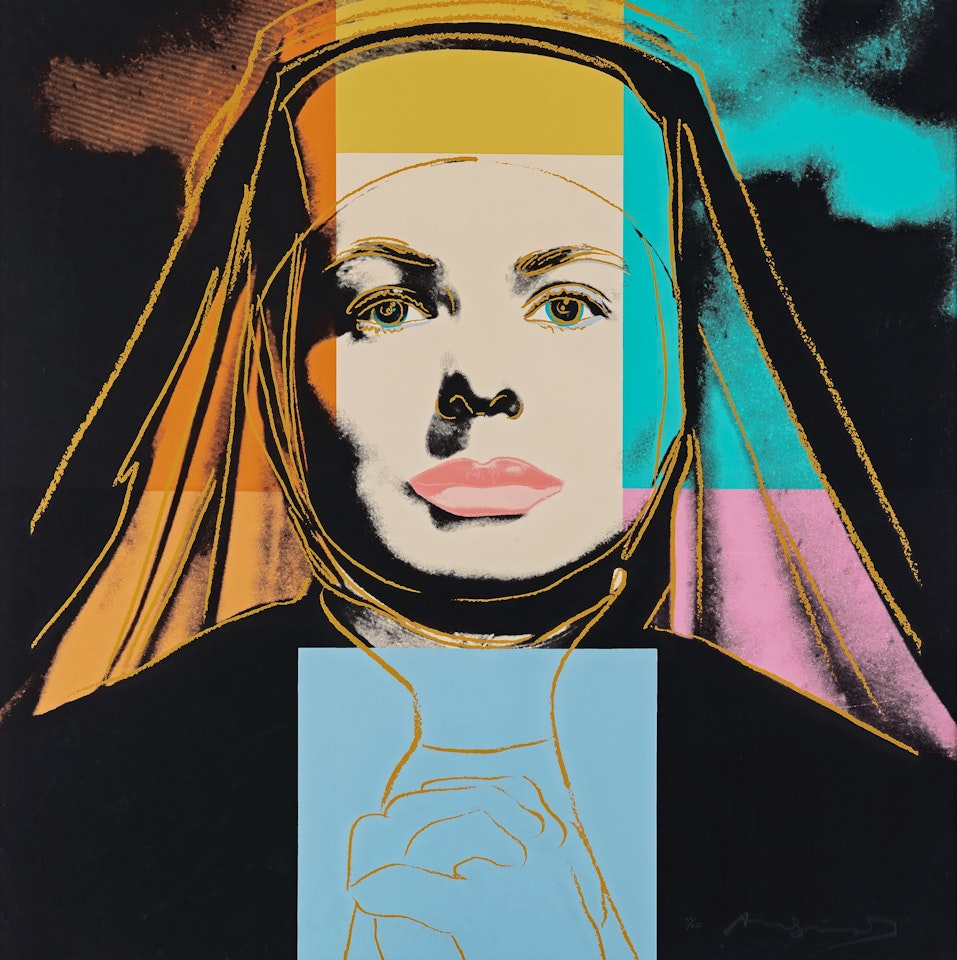 "The Nun", from; "Three portraits of Ingrid Bergman". by Andy Warhol