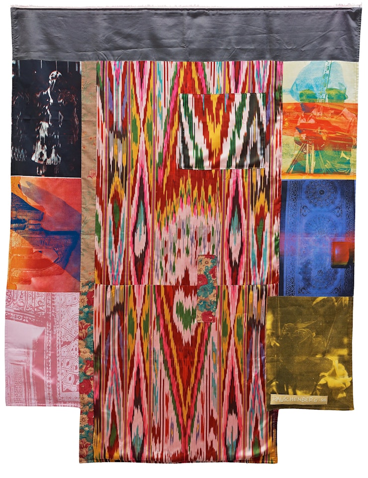 "Samarkand Stitches #III" by Robert Rauschenberg