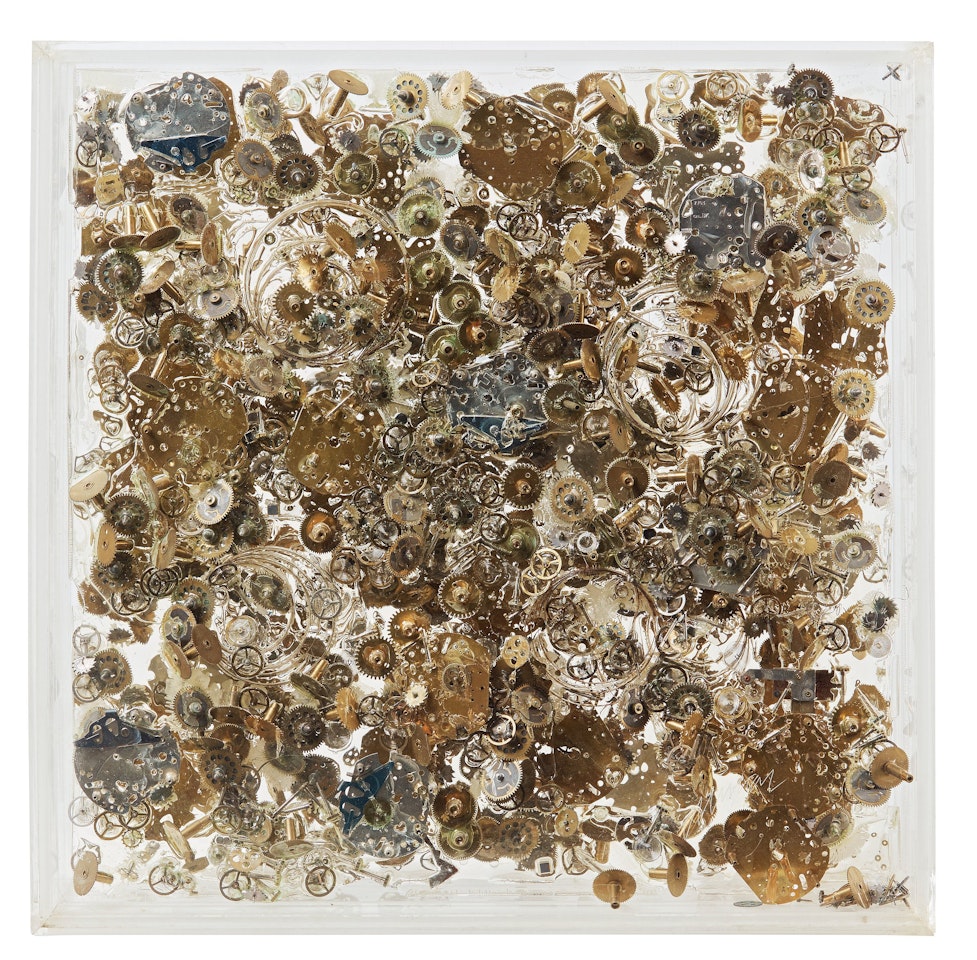 "Temps 2 (Mécanismes de montres) " by Arman