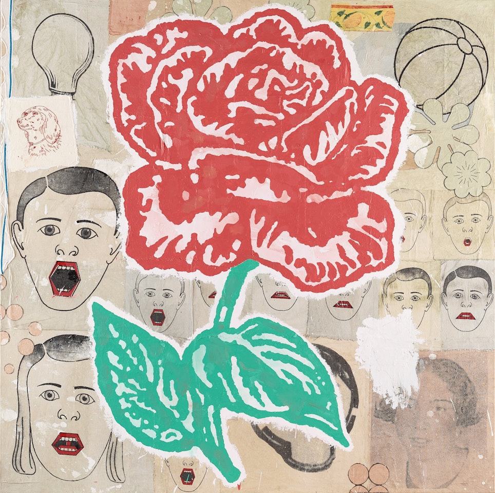 "Human Rights and Wrongs" by Donald Baechler