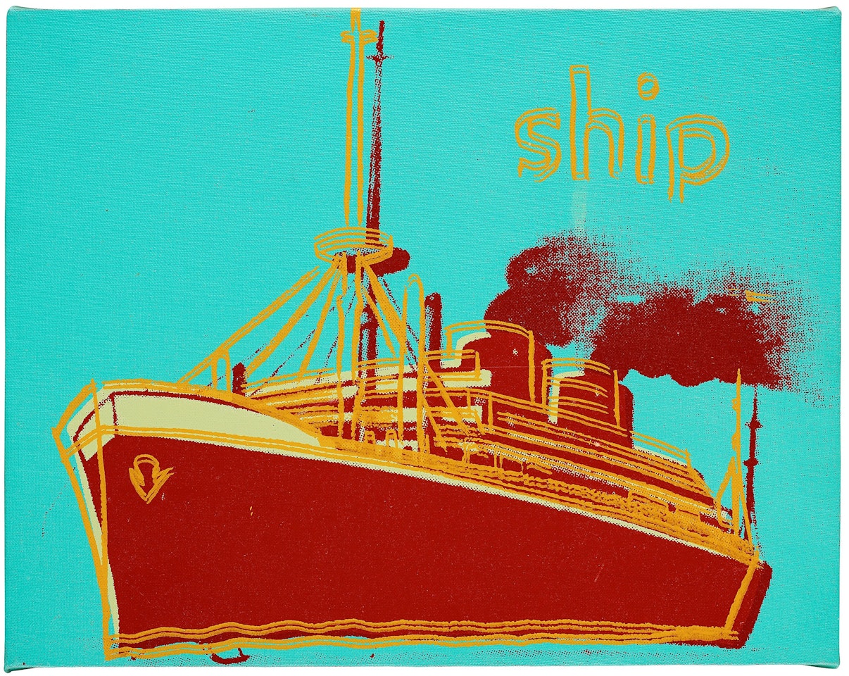 "Ship (Toy Painting) " by Andy Warhol