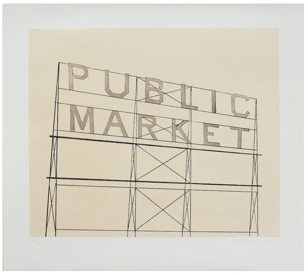 "Public Market" by Ed Ruscha