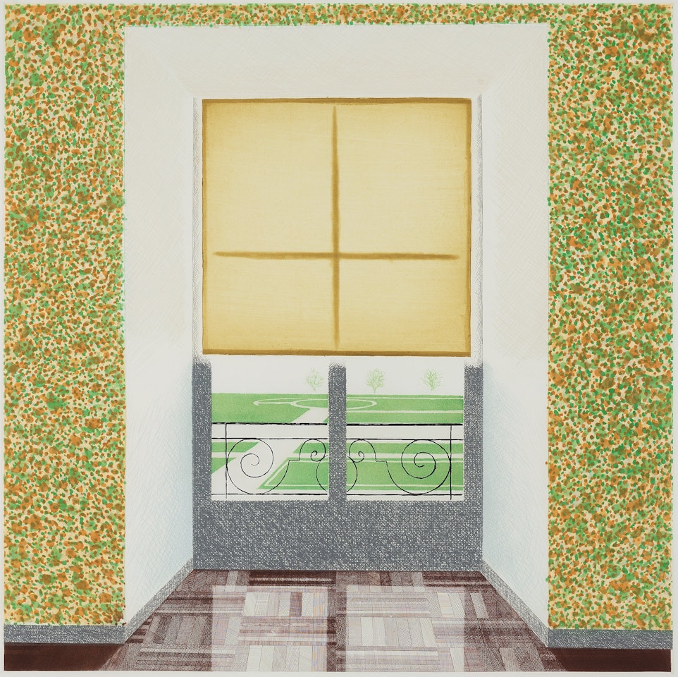 "Contrejour in the French Style" by David Hockney
