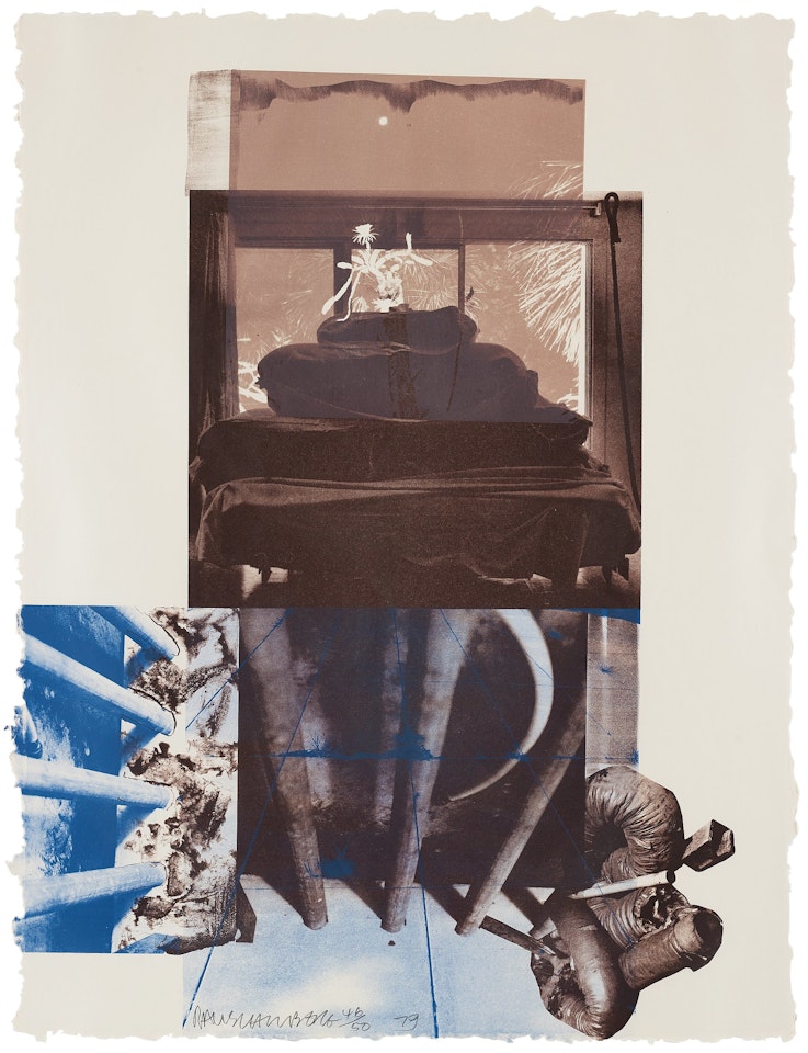 "Rookery Mounds - Night Tork" by Robert Rauschenberg