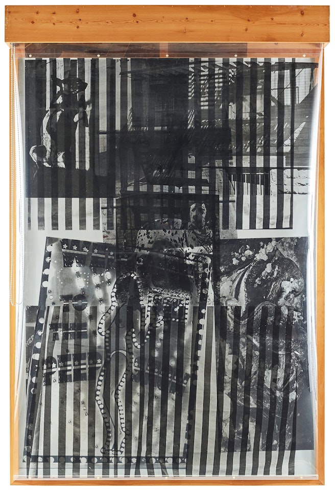 "Sling-Shots lit #8, Black State" by Robert Rauschenberg