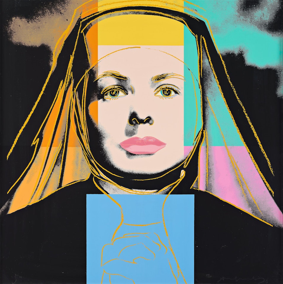 "The Nun", from; "Three portraits of Ingrid Bergman" by Andy Warhol