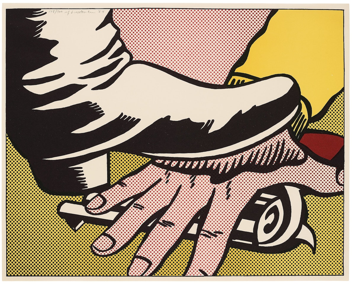 "Foot and hand" by Roy Lichtenstein