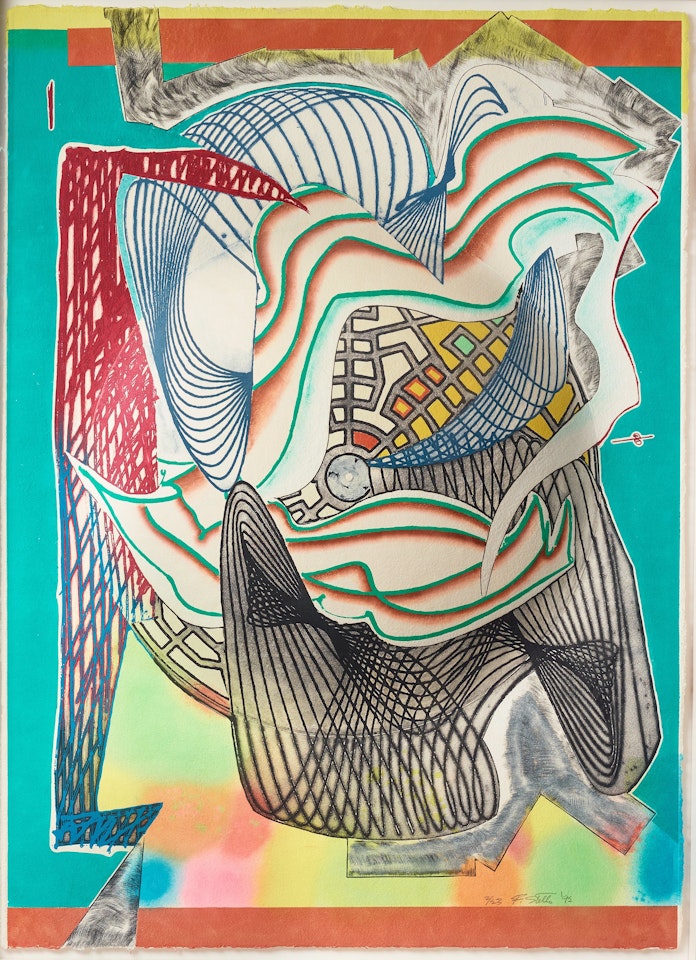 "The Funeral (Dome) " from: "Moby Dick Domes Series" by Frank Stella