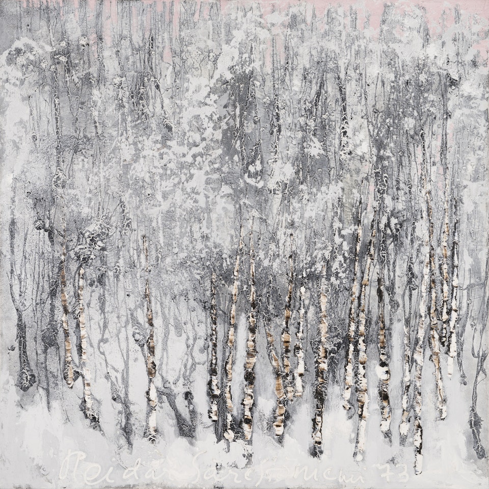 FROST BIRCHES. by Reidar Särestöniemi