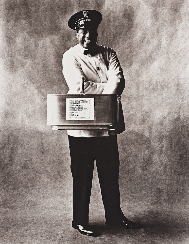 "Train Coach Waiter, New York 1951” by Irving Penn