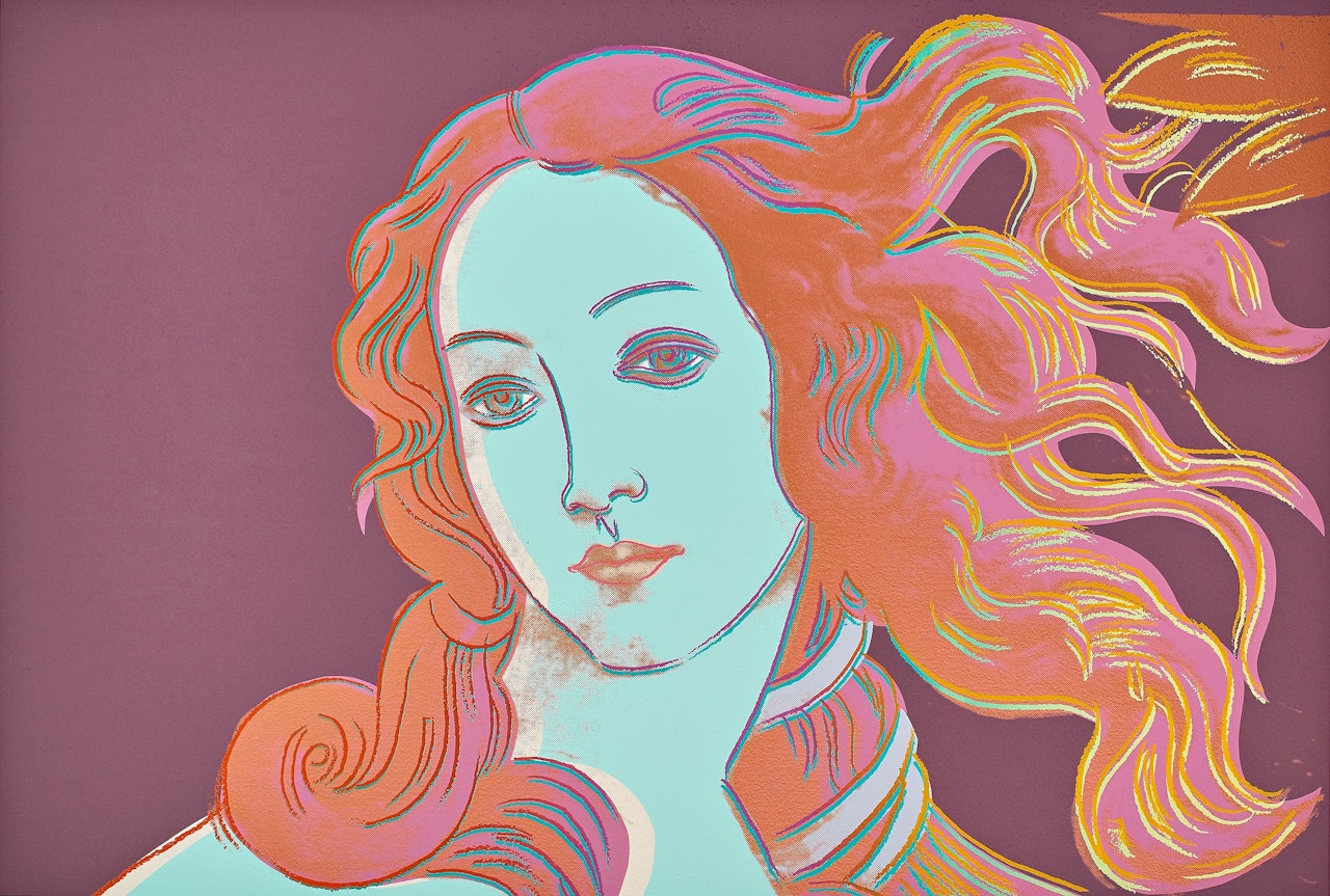 "Sandro Botticelli, Birth of Venus" From: "Details of renaissance paintings" by Andy Warhol