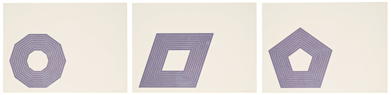 "Purple Series" (3) by Frank Stella