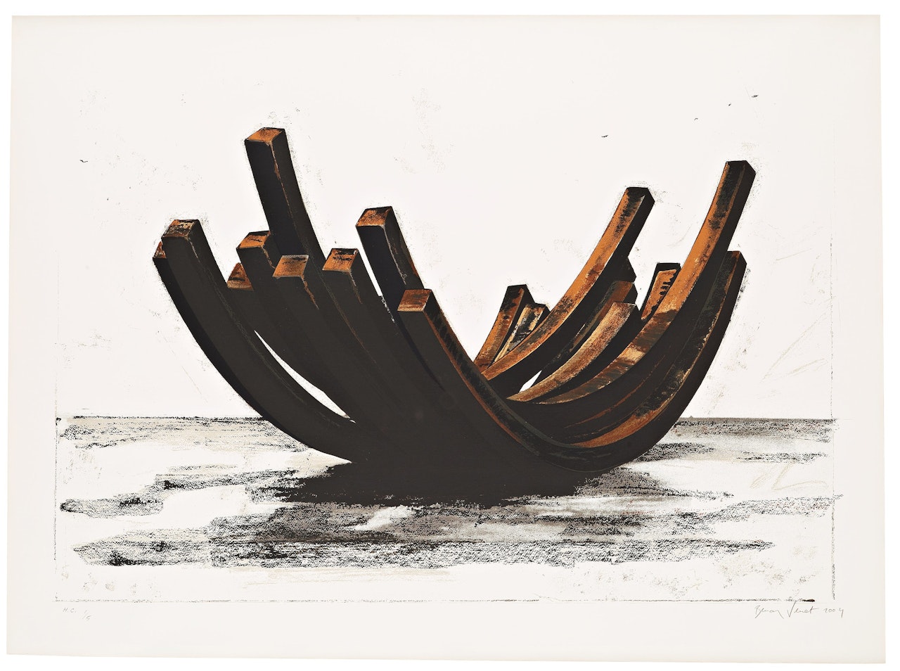 "97.5 Degree Arc x 14 (#5) " by Bernar Venet