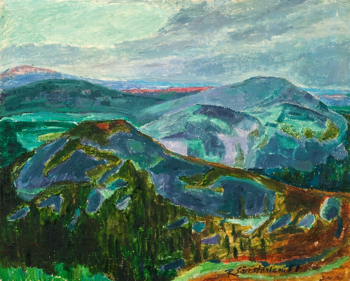 HILLS IN LAPLAND. by Reidar Särestöniemi