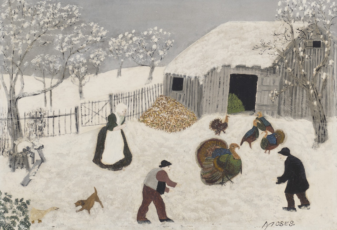 That a Fine Turkey by Grandma Moses