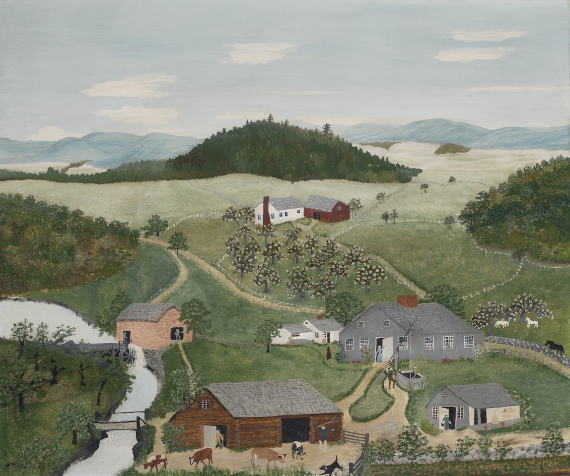 The Old Oaken Bucket by Grandma Moses