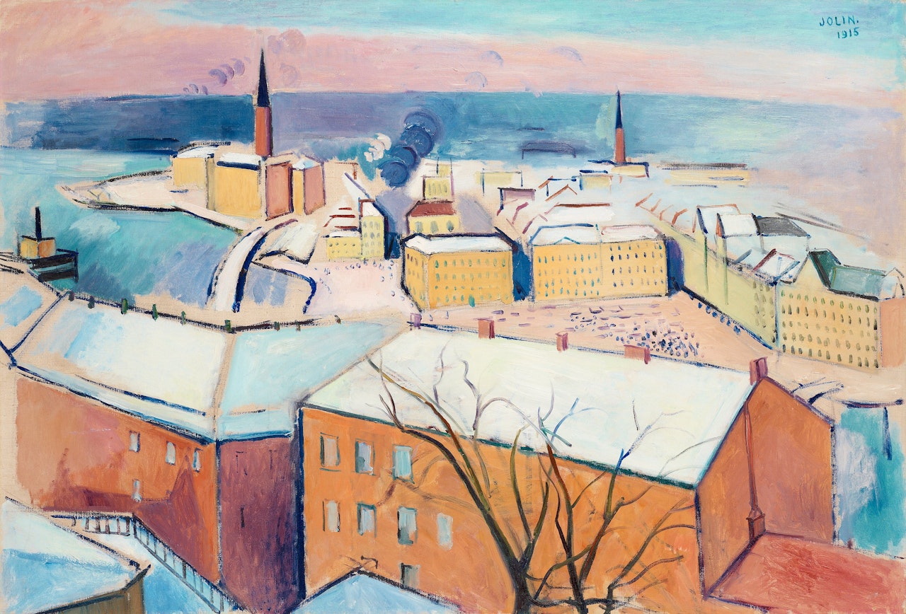 Stockholm in winter by Einar Jolin