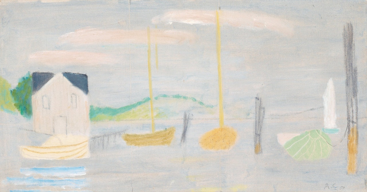 "Båtar I" (Boats ) by Ragnar Sandberg