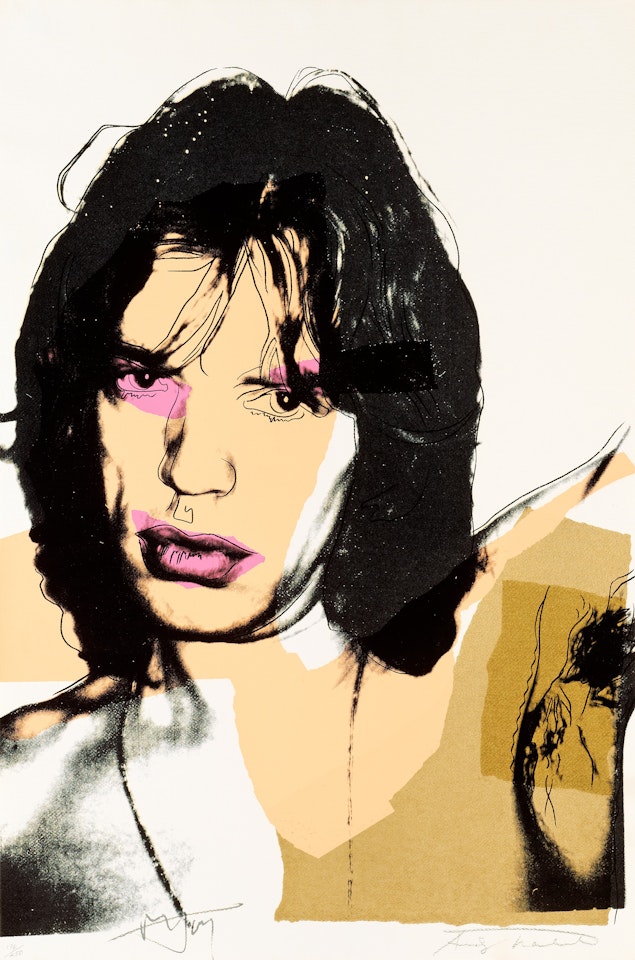 "Mick Jagger" by Andy Warhol