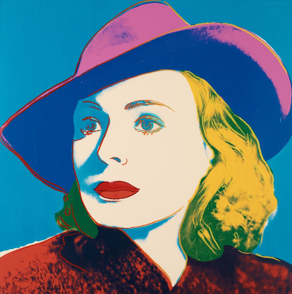 "Three portraits of Ingrid Bergman by Andy Warhol" by Andy Warhol