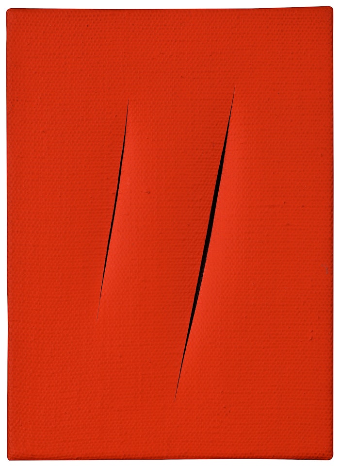 "Concetto Spaziale, Attese" by Lucio Fontana