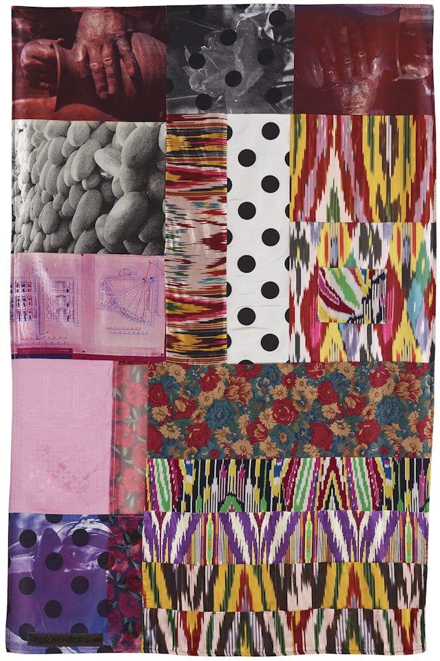 "Samarkand Silks lV" by Robert Rauschenberg