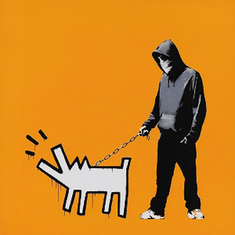 Choose Your Weapon - Light Orange by Banksy