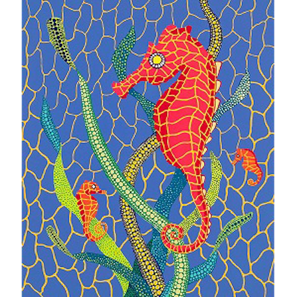 Seahorses (Kusama 128) by Yayoi Kusama