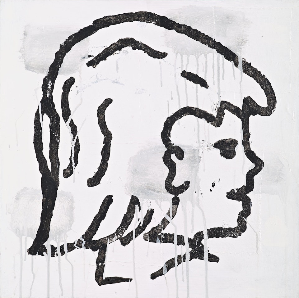 "Crowd study" by Donald Baechler