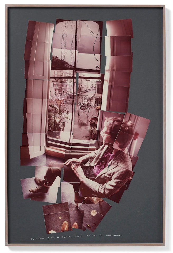 "David Graves looking at Bayswater" by David Hockney