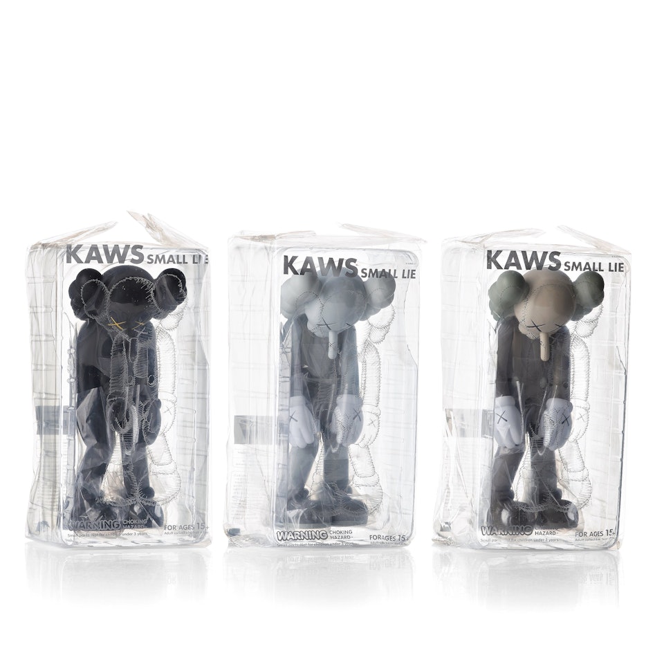 "Small Lie" (black, grey, brown) by Kaws