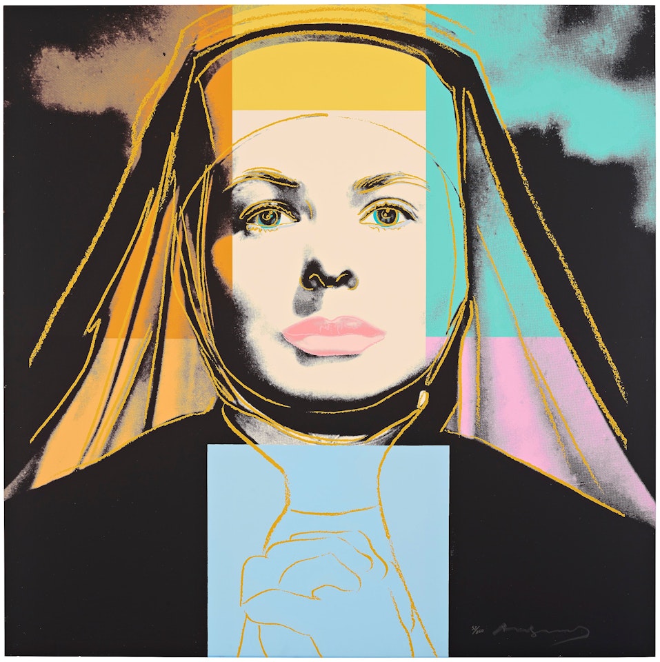 "The Nun", from; "Three portraits of Ingrid Bergman" by Andy Warhol