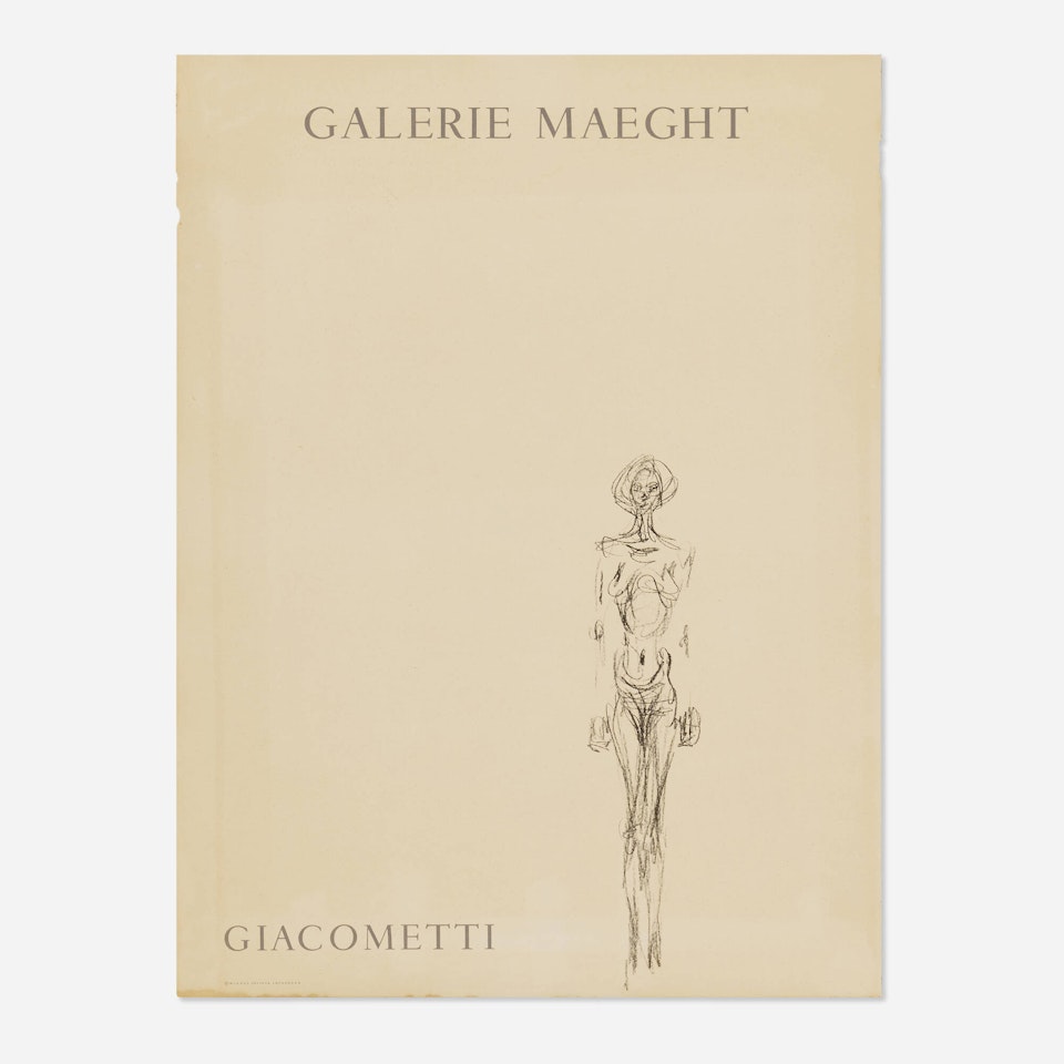 Galerie Maeght poster by Alberto Giacometti