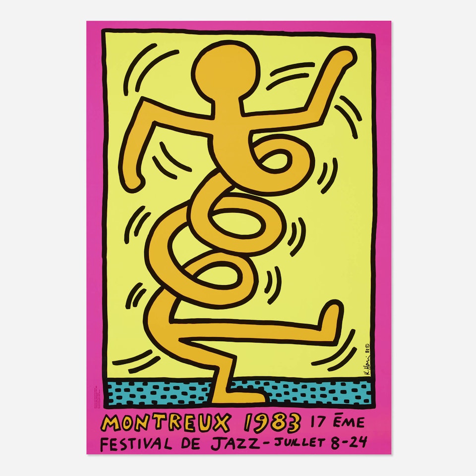 Montreaux Jazz Festival poster by Keith Haring