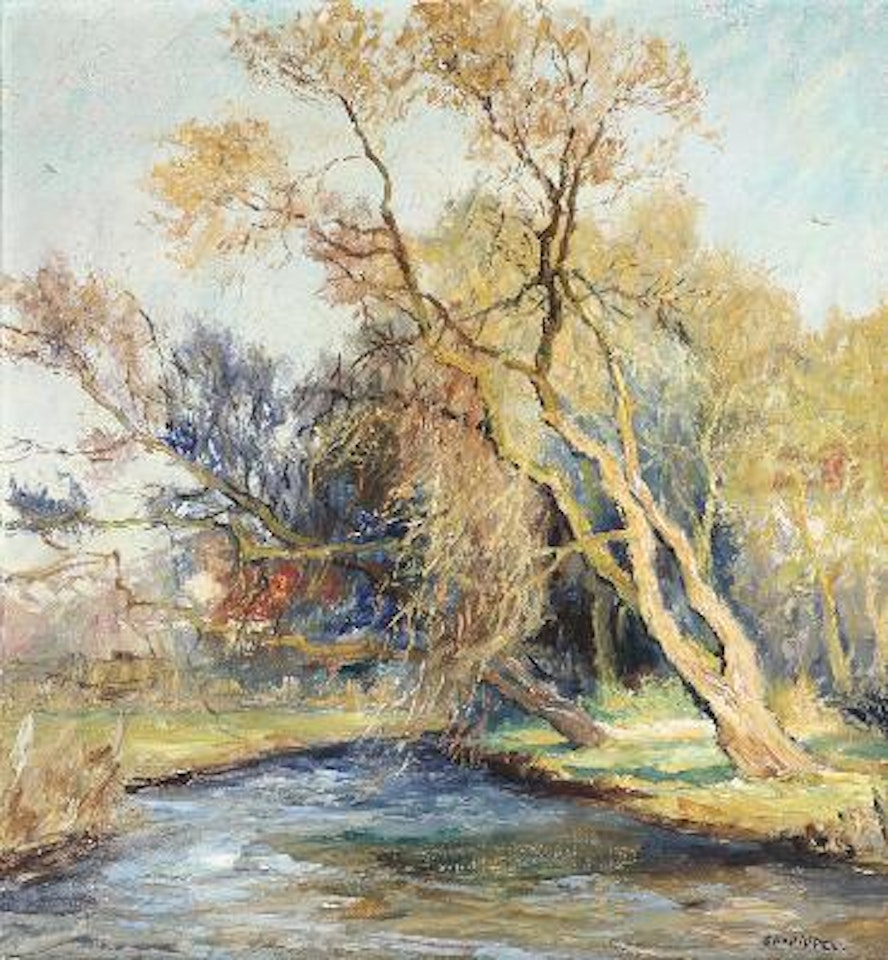 “Planegg bei München. Herbstsonne”. Planegg near Munich. Autumn sun by Otto Pippel