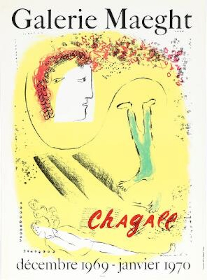 Exhibition poster. “The Yellow Background” by Marc Chagall