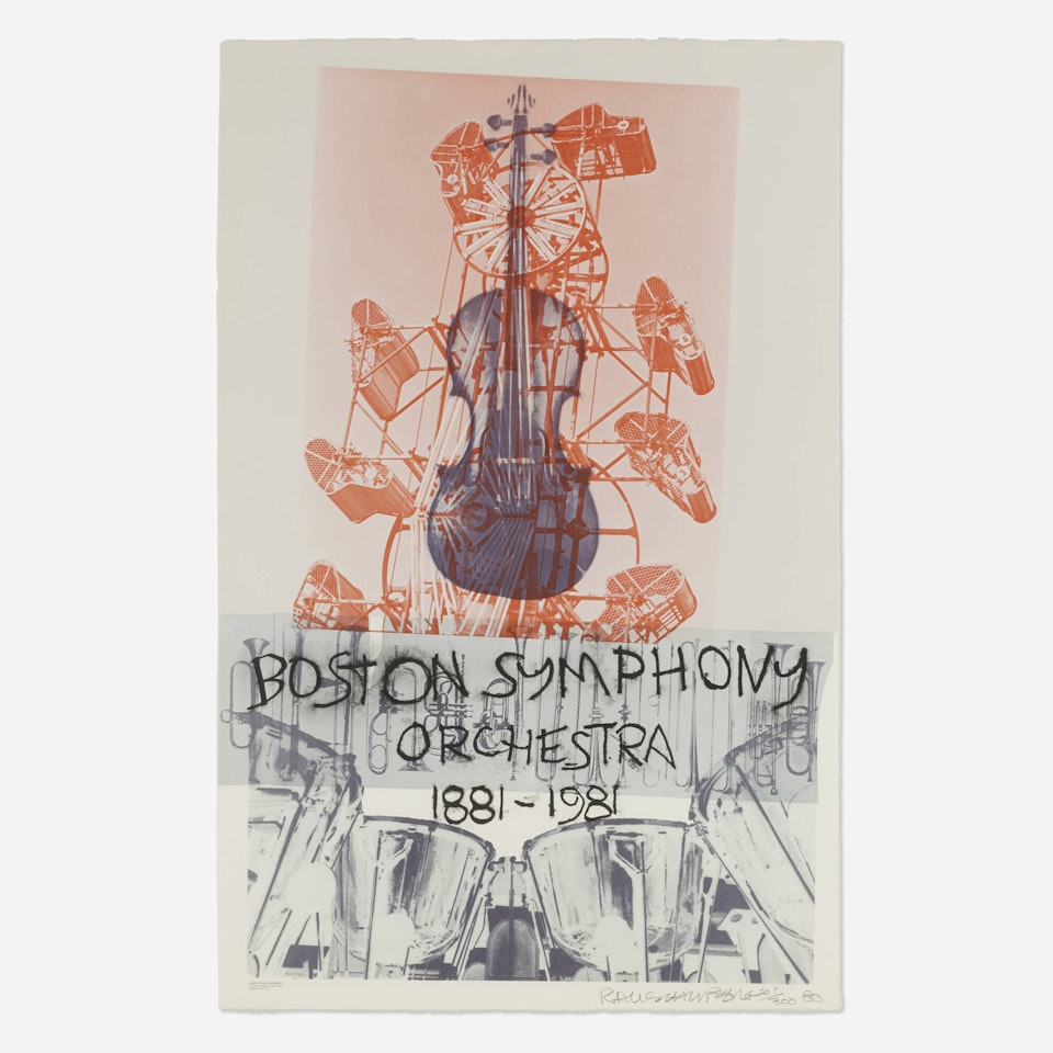Boston Symphony Orchestra poster by Robert Rauschenberg