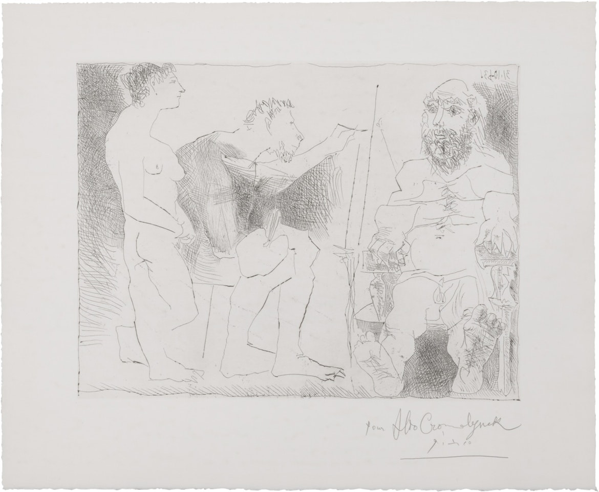 Peintre au travail (B. 1117; Ba. 1111) by Pablo Picasso