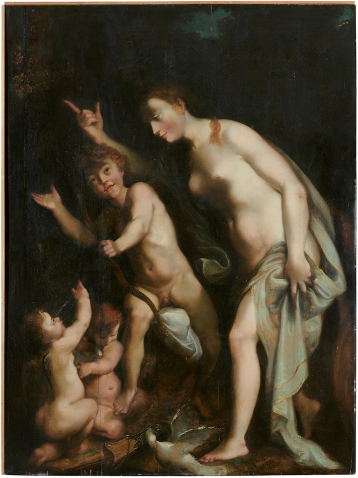 Venus chastising Cupid by BOLOGNESE SCHOOL