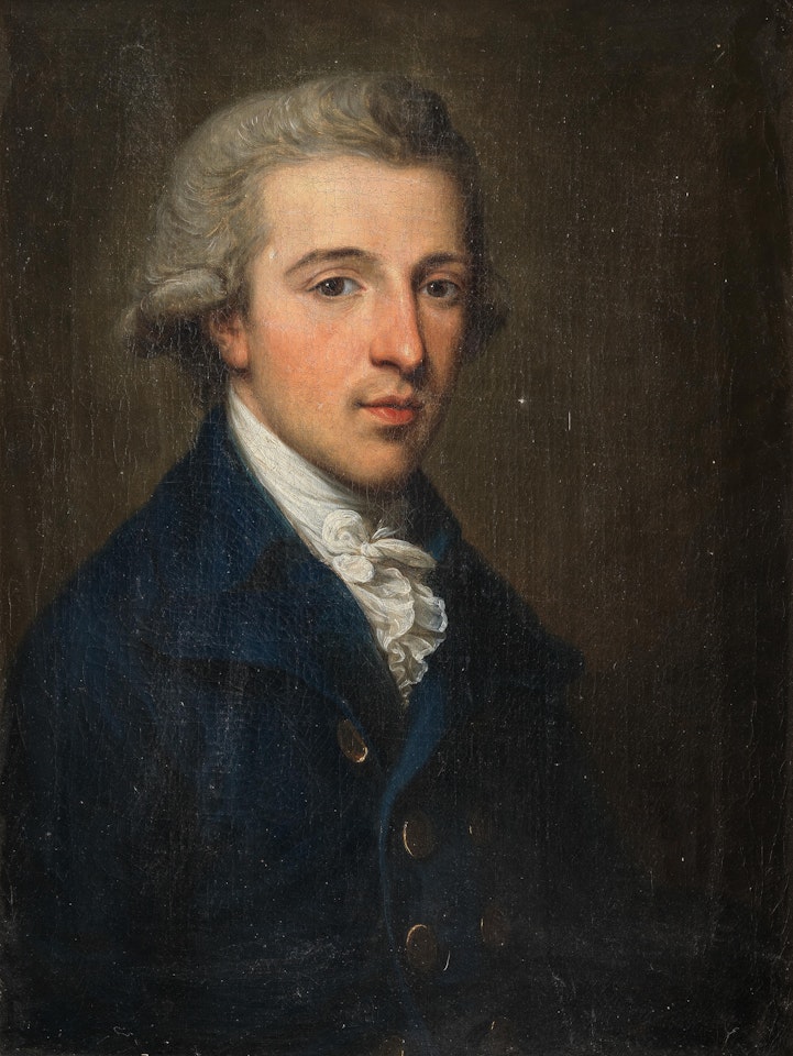 Portrait of Sir James Graham, bust-length, in a blue coat by Angelica Kauffmann