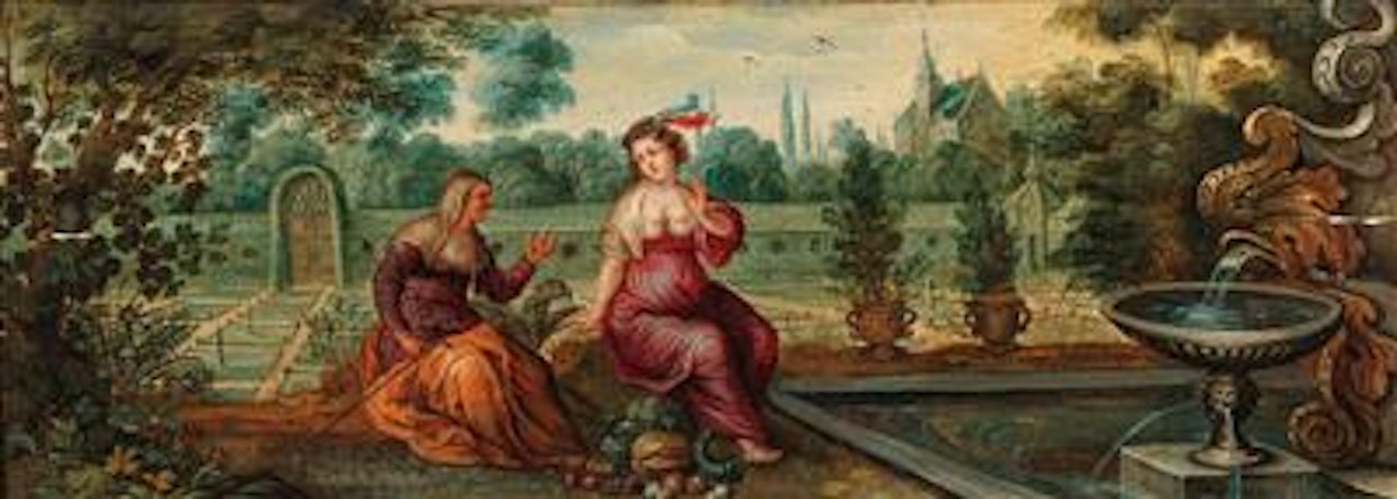 Vertumnus and Pomona (Ovid, Met. XIV, 623-700) by Frans Francken II